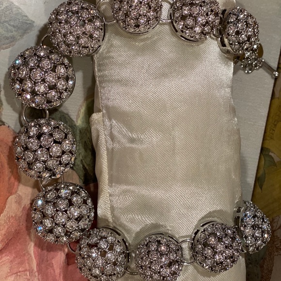 Crystal Dome Necklace with Extender - Picture 2 of 8